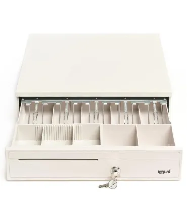 iggual Cajón portamonedas IRON-30W 42cm 5+5 blanco