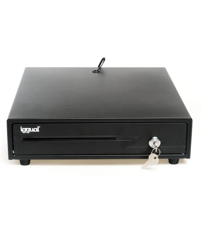 iggual Cajón Portamonedas IRON-10 38cm 4+6 negro