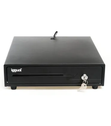 iggual Cajón Portamonedas IRON-10 38cm 4+6 negro