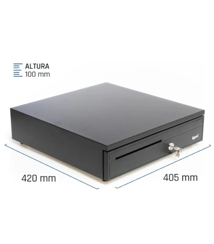 iggual Cajón Portamonedas IRON-30 42cm 5+5 negro