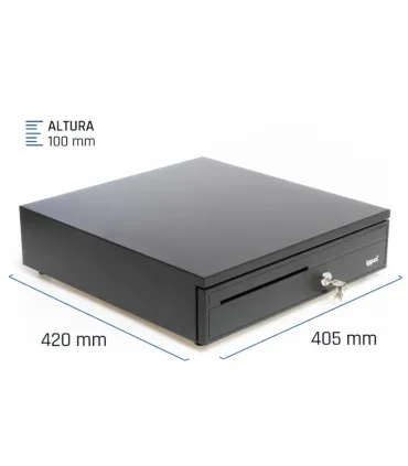 iggual Cajón Portamonedas IRON-30 42cm 5+5 negro