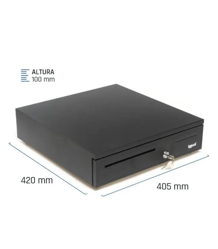 iggual Cajón Portamonedas IRON-50 42cm 5+8 negro