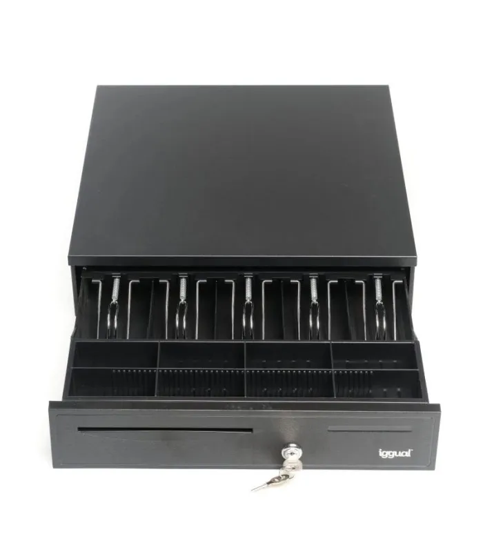 iggual Cajón Portamonedas IRON-50 42cm 5+8 negro