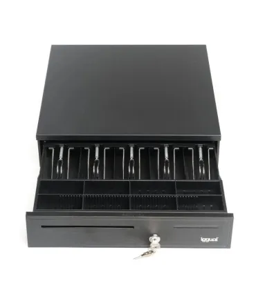 iggual Cajón Portamonedas IRON-50 42cm 5+8 negro