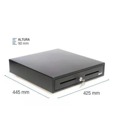 iggual Cajón Portamonedas IRON-70 44,5cm 5+8 negro