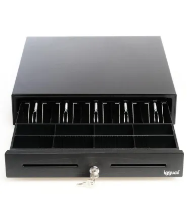 iggual Cajón Portamonedas IRON-70 44,5cm 5+8 negro