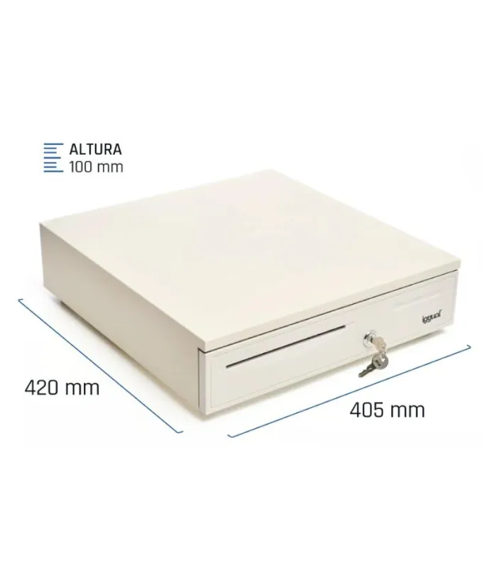 iggual Cajón Portamonedas IRON-50W 42cm 5+8 blanco