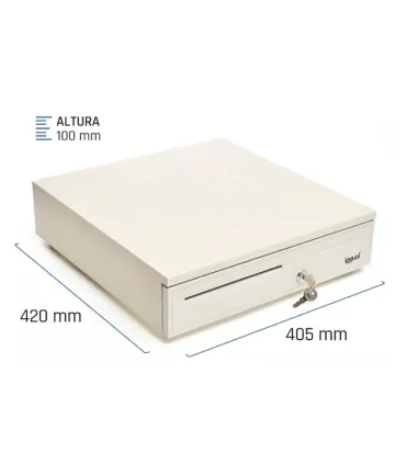 iggual Cajón Portamonedas IRON-50W 42cm 5+8 blanco