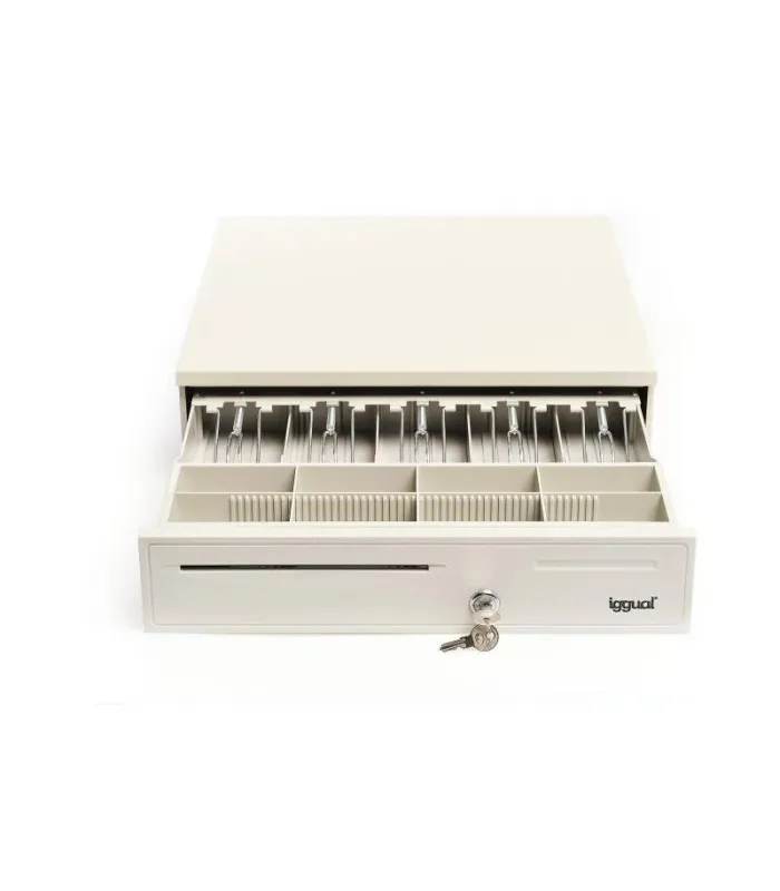 iggual Cajón Portamonedas IRON-50W 42cm 5+8 blanco