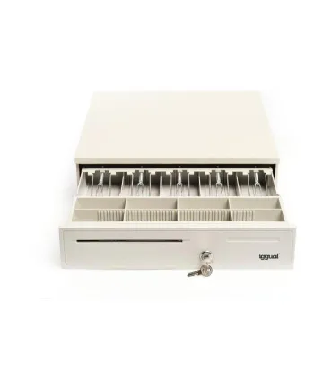 iggual Cajón Portamonedas IRON-50W 42cm 5+8 blanco