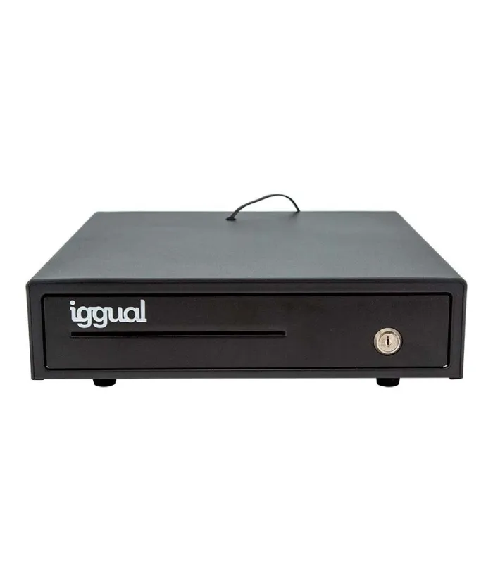 iggual Cajón Portamonedas IRON-15 37cm 4+8 negro