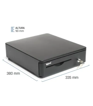 iggual Cajón Portamonedas IRON-10R 38cm 4+5 negro