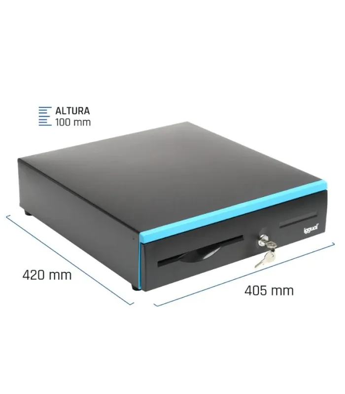 iggual Cajón Portamonedas IRON-30B 42cm 5+7/7+5