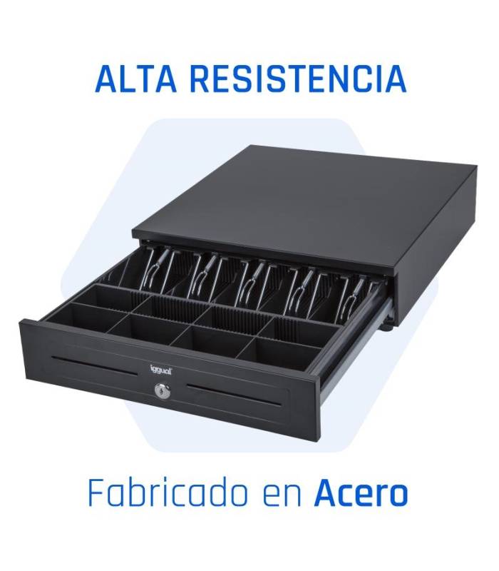 iggual Caj&oacute;n portamonedas IRON-HD 41cm 5+8 negro