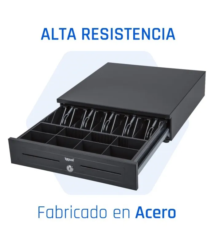 iggual Cajón portamonedas IRON-HD 41cm 5+8 negro