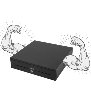 iggual Cajón portamonedas IRON-HD 41cm 5+8 negro