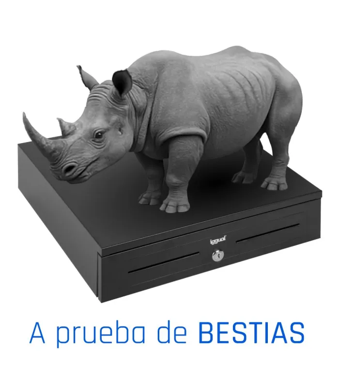 iggual Cajón portamonedas IRON-HD 41cm 5+8 negro