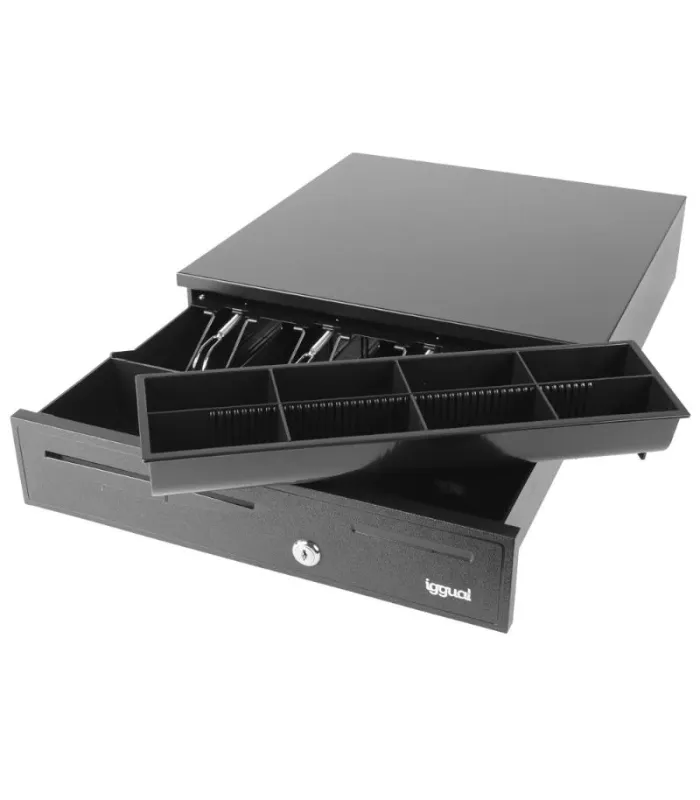 iggual Cajón portamonedas IRON-20 42cm 4+8 negro