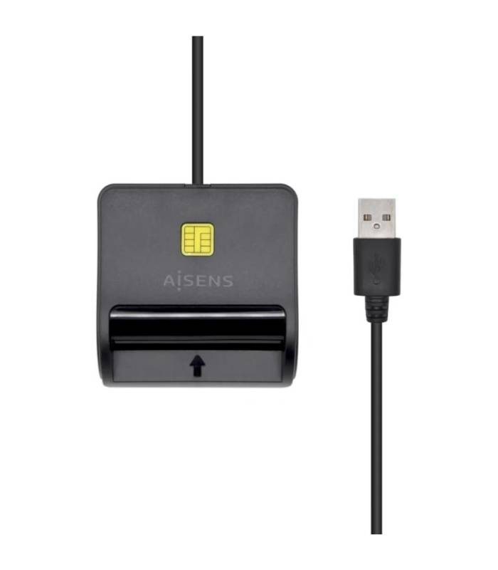 Aisens Lector Tarjetas Inteligente DNI Negro