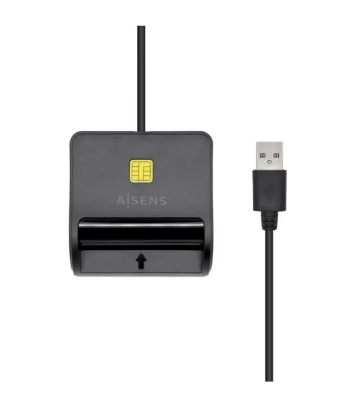 Aisens Lector Tarjetas Inteligente DNI Negro