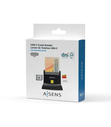 Aisens Lector DNI SIM SD MSD MMC RS-MMC MMC MUSBC