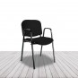 Silla Fissa de Vincolo, estructura cuatro patas y brazos, apilable. vista 3