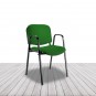 Silla Fissa de Vincolo, estructura cuatro patas y brazos, apilable. vista 5