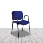 Silla Fissa de Vincolo, estructura cuatro patas y brazos, apilable. vista 9