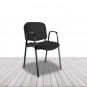 Silla Fissa de Vincolo, estructura cuatro patas y brazos, apilable. vista 10