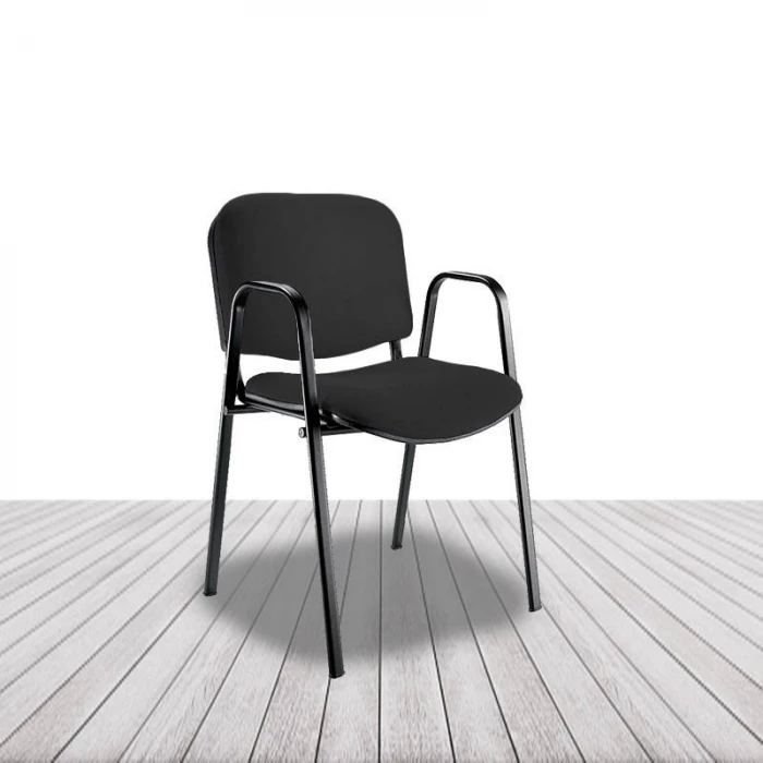Silla Fissa de Vincolo, estructura cuatro patas y brazos, apilable. vista 10