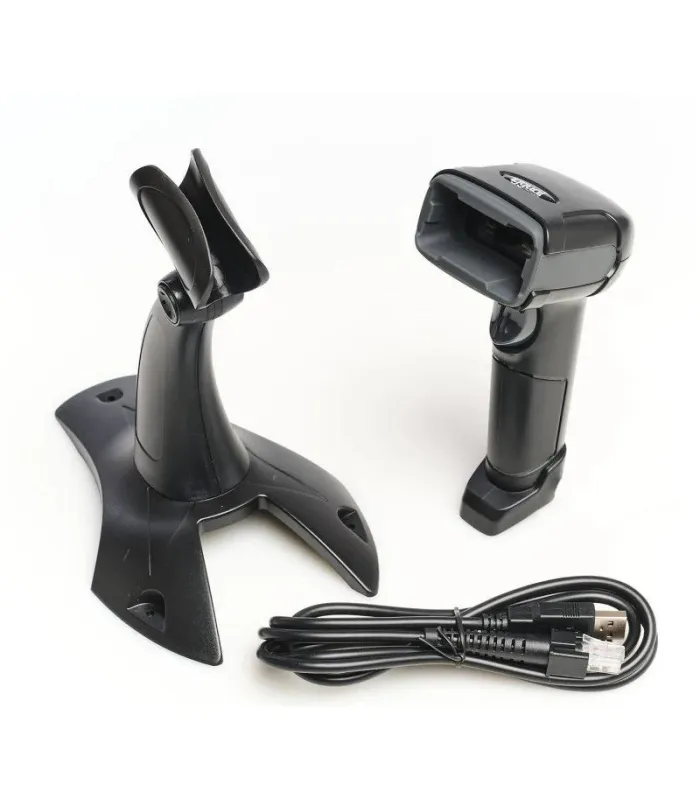 iggual Lector código barras 2D USB con soporte