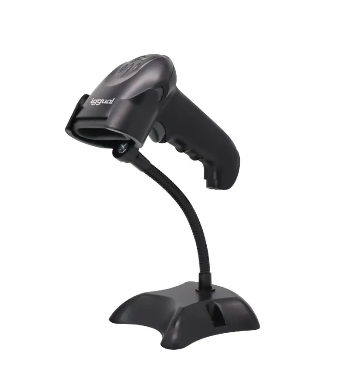 iggual Lector código barras 2D USB gatillo soporte