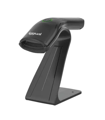 iggual Lector código barras 1D USB botón soporte