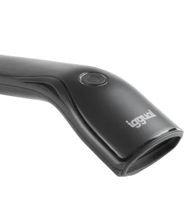 iggual Lector código barras 1D USB botón soporte