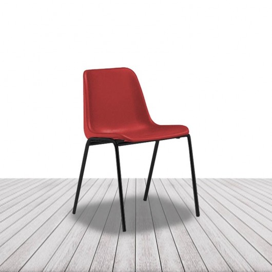 Silla Vicenza de Limobel, de cuatro patas, apilable. vista 3