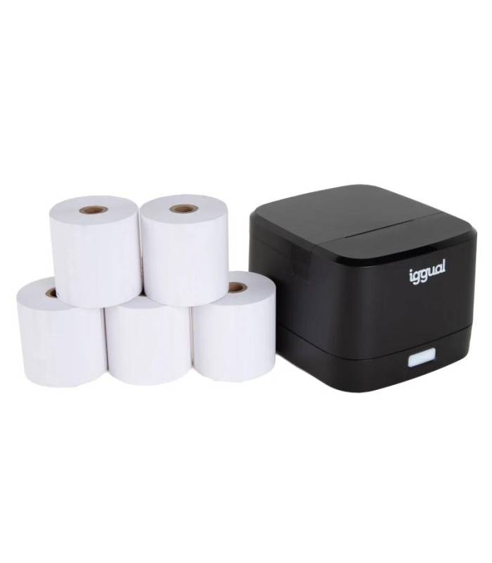 iggual Kit impresora t&eacute;rmica TP EASY 58 + 5 rollos