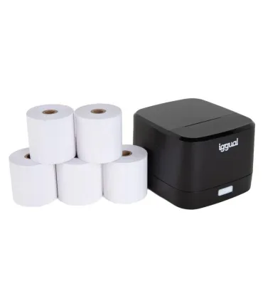 iggual Kit impresora térmica TP EASY 58 + 5 rollos