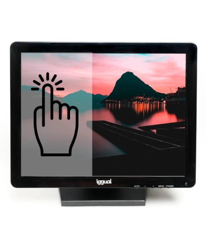 iggual Monitor t&aacute;ctil resistivo 15" USB VGA HDMI