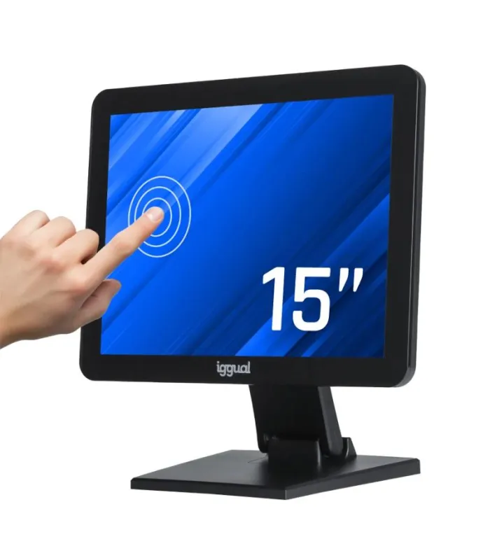 iggual Monitor táctil capacitivo 15" VGA HDMI USB
