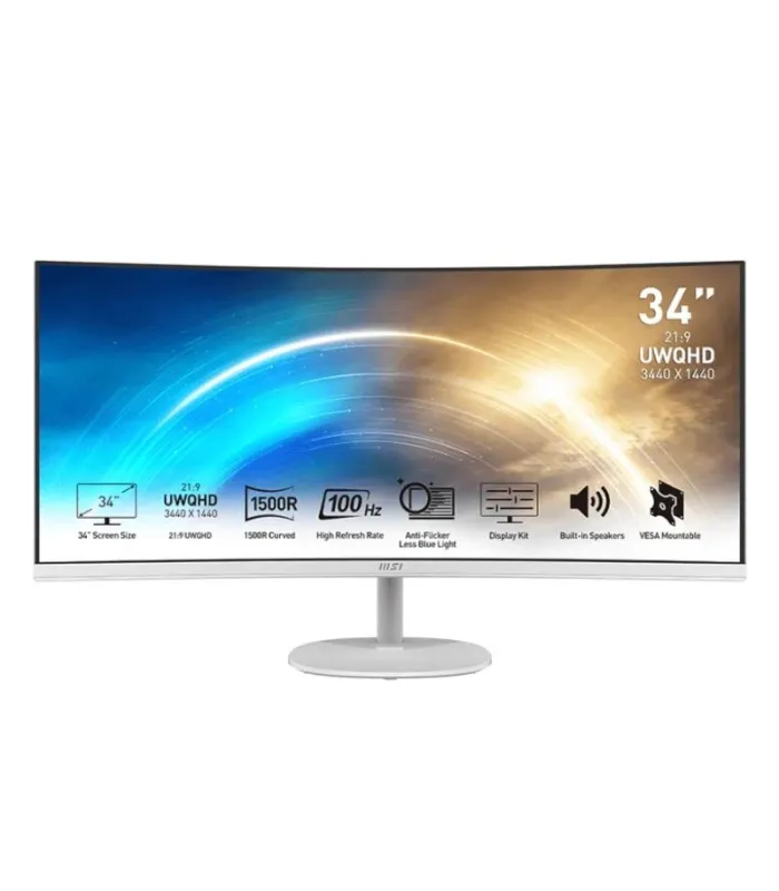 MSI MP341CQW Monitor34" UWQHD VGA HDMI MM curv