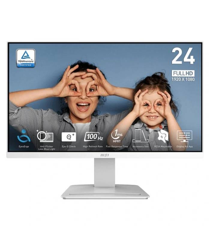 MSI MP2412W Monitor 23.8" IPS FHD 100h HDMI DP Bco