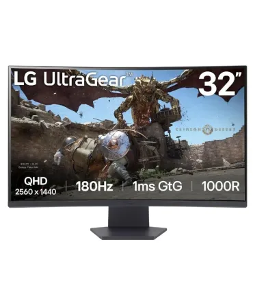 LG 32GS60QC-B  Monitor 32" 180h 1m DP 2xHDMI MM cu