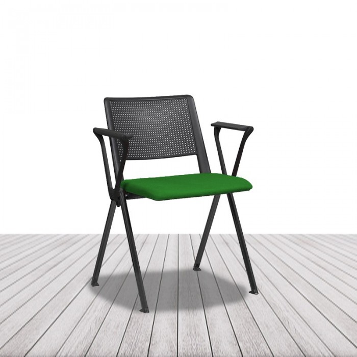 Silla Revolution de Limobel, de cuatro patas con brazos, apilable. vista 5