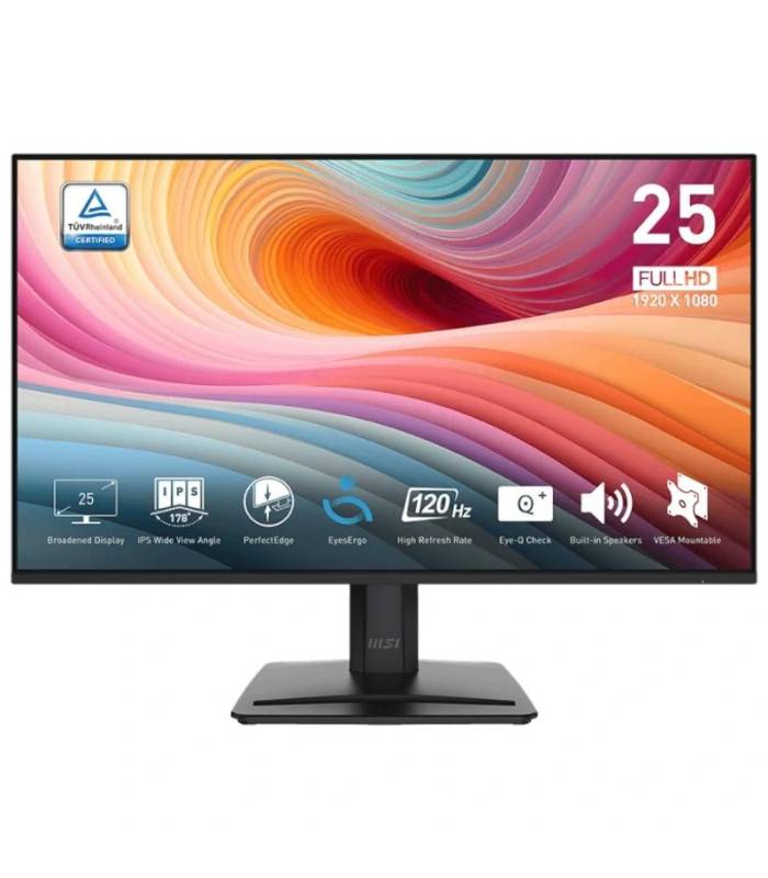 MSI MP251 E2 Monitor 24.5" IPS 120h VGA HDMI DP