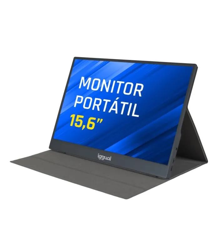 iggual Monitor portátil 15,6" IPS FHD USB-C funda