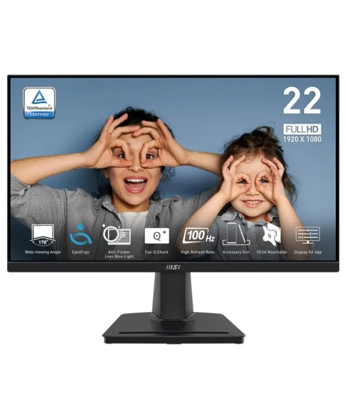 MSI MP225V Monitor 21.5" VA FHD 100hz 1ms VGA HDMI