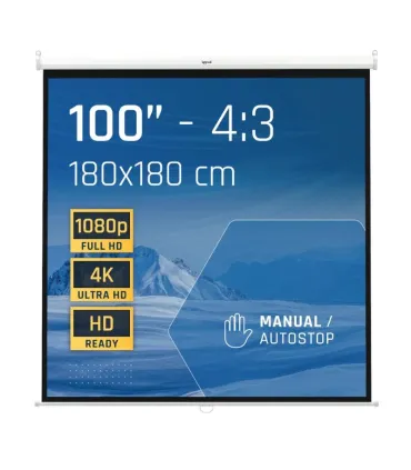 iggual Pantalla manual 4:3 100" 180x180 cm