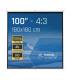 iggual Pantalla manual 1:1 100" 180x180 cm