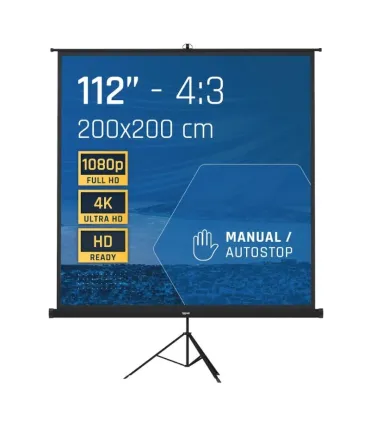 iggual Pantalla 112" 200x200 cm con trípode+bolsa