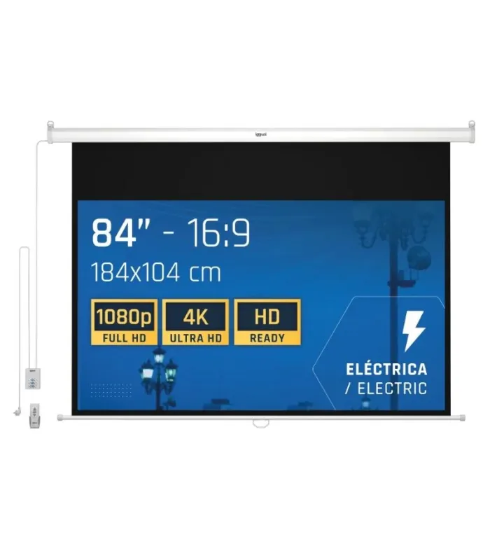 iggual Pantalla eléctrica 16:9 84" 184x104 cm